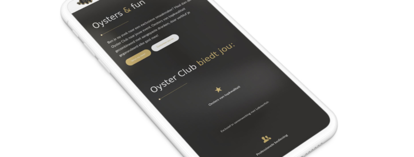 Website voor Oyster Club uit Gent