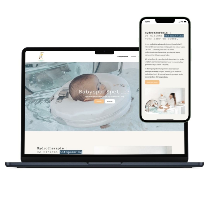 webdesign Babyspa Spetter