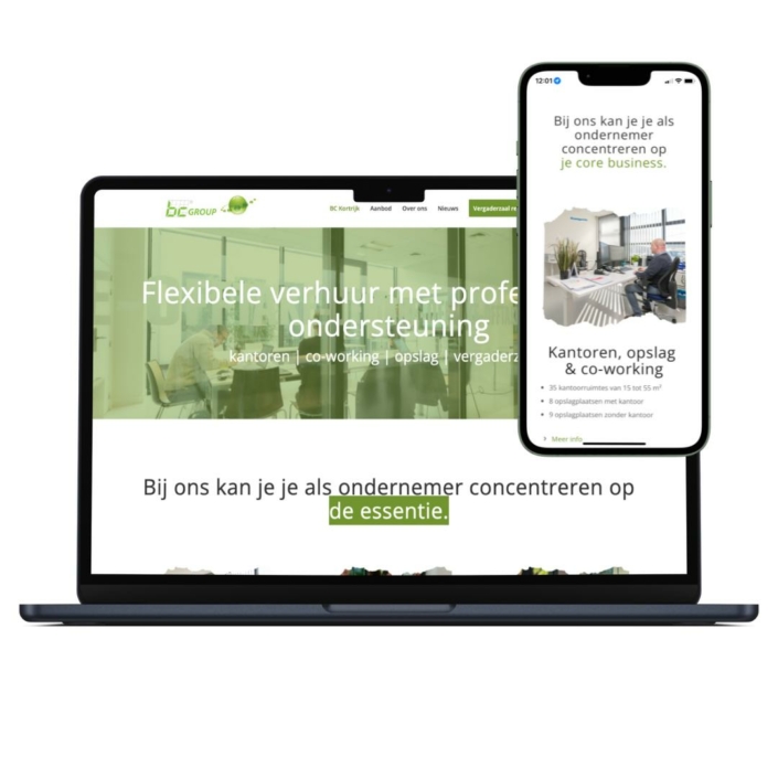 webdesign Bedrijvencentrum regio Kortrijk