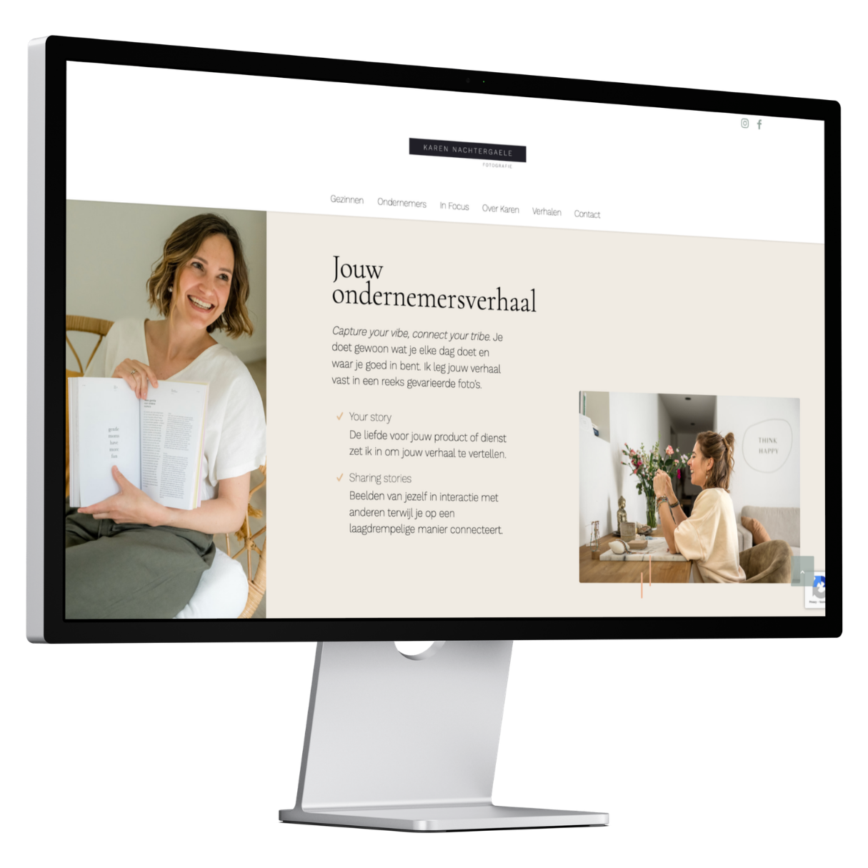 Mock-up Website Foto Karen